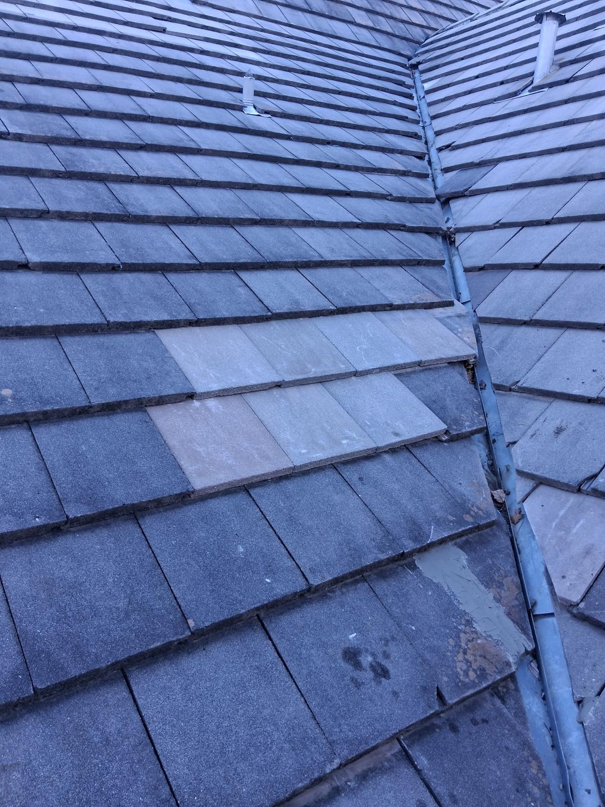 Tile roof valley and pipe flashing